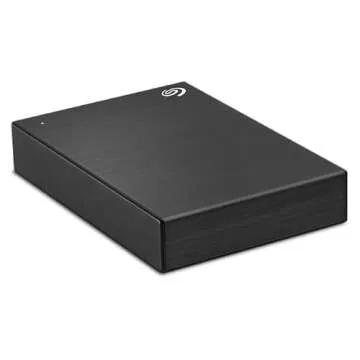 Seagate 5000GB One Touch 5TB External HHD Drive with Rescue Data Recovery Services, Black (STKC5000400)