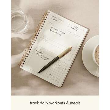 Kunitsa Co. Fitness Journal for Women - Track Your Progress