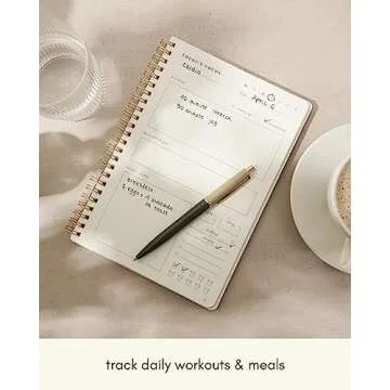 Kunitsa Co. Fitness Journal for Women - Track Your Progress