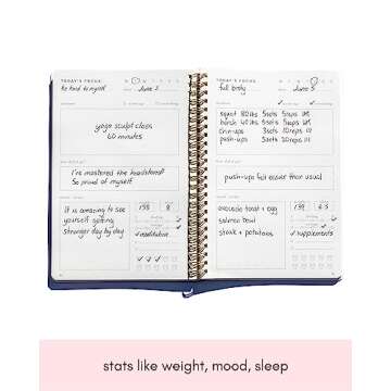 Kunitsa Co. Fitness Journal for Women - Track Your Progress