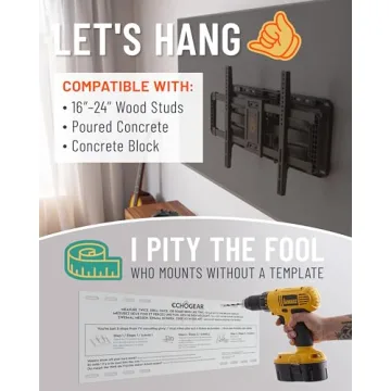 MaxMotion TV Wall Mount for 42 to 90 Inch TVs