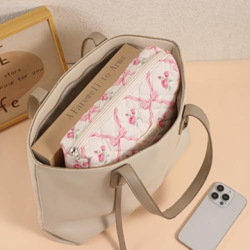 Stylish Floral Travel Makeup Bag for Women and Girls
