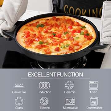 Lightweight Nonstick Griddle Pan for Stovetop with Lid