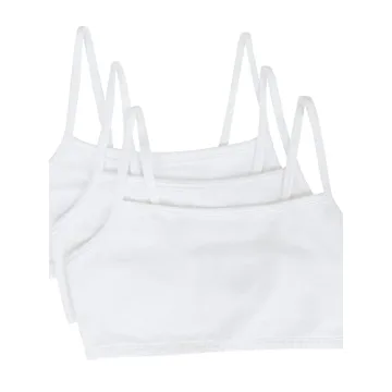 Fruit of The Loom Cotton Spaghetti Strap Sports Bra 3-Pack
