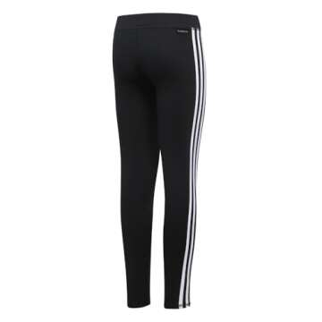 adidas Girls' Big Performance Tight Legging, Black Adi, Medium (10/12)