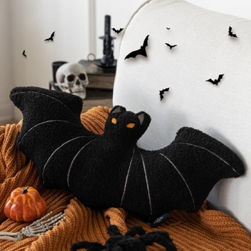 Phantoscope Halloween Bat Shaped Pillow - Spook Up Your Space
