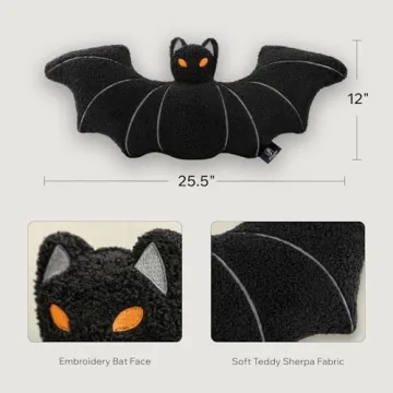 Phantoscope Halloween Bat Shaped Pillow - Spook Up Your Space