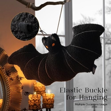 Phantoscope Halloween Bat Shaped Pillow - Spook Up Your Space