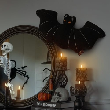 Phantoscope Halloween Bat Shaped Pillow - Spook Up Your Space