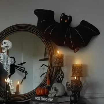 Phantoscope Halloween Bat Shaped Pillow - Spook Up Your Space