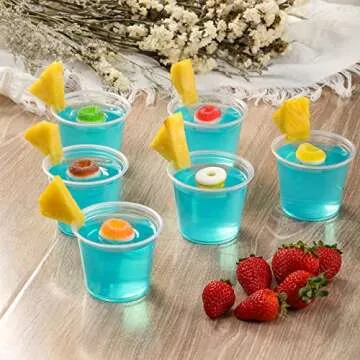 Portion Cups with Lids - 240 Sets, Stackable & Airtight