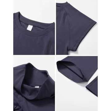 ABOCIW Women's High Waist Flare Leggings & Crop Top Set