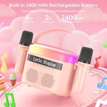 Portable Bluetooth Karaoke Machine for Kids & Adults