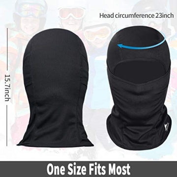 Achiou Ski Mask UV Protector Lightweight Balaclava for Outdoor