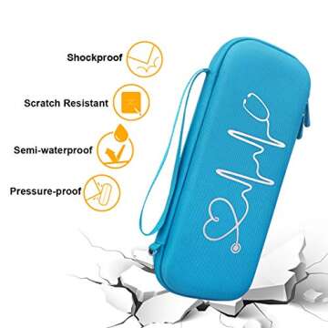 BOVKE Hard Stethoscope Case for 3M Littmann & MDF Models