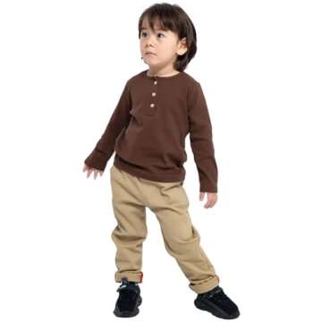 Comfy Enfants Chéris Toddler Henley Tee for Boys