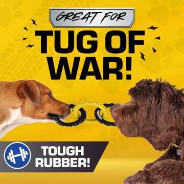Tonka 3-Ring Tug Toy - Durable & Waterproof for Dogs