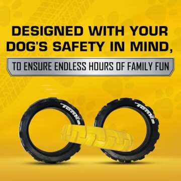 Tonka 3-Ring Tug Toy - Durable & Waterproof for Dogs