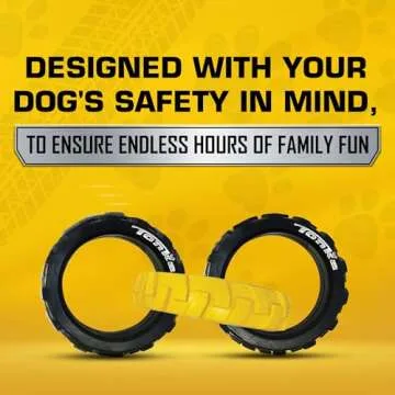 Tonka 3-Ring Tug Toy - Durable & Waterproof for Dogs