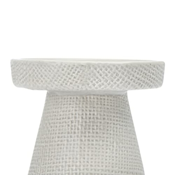 Main + Mesa Stoneware Candle Holders Set of 2  Gray