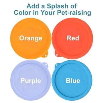 LUVCOSY 4 Pack Dog Treat Container with Silicone Lids, 32 OZ Dog Food Storage Container, BPA-Free Pet Treats Storage Organizer for Dog and Cat, Airtight Treats Canister for Dog Cookie, Pet Snacks