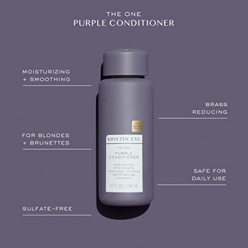 Kristin Ess Purple Shampoo and Conditioner Set for Radiant Hair