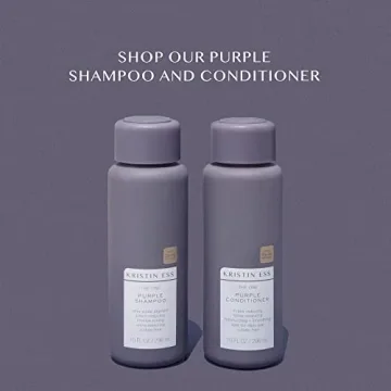 Kristin Ess Purple Shampoo and Conditioner Set for Radiant Hair