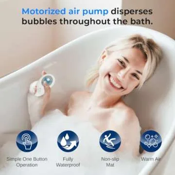 SereneLife Bubble Massage Mat - Home Spa Experience