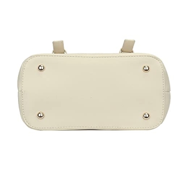 Stylish KKXIU Cream Vegan Leather Mini Backpack