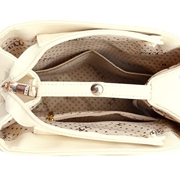 Stylish KKXIU Cream Vegan Leather Mini Backpack