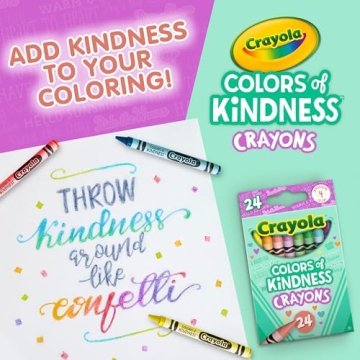 Crayola Colors of Kindness Crayon Set, 24 Count