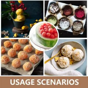 Ice Cream Scoop, 3Pcs Cookie Scoop Set, Cookie Scoops for Baking Set of 3, Ice Cream Scooper with Trigger Release, Cookie Scooper for Baking, Cupcake Scoop for Baking Set of 3 with Cookie Dough Scoop