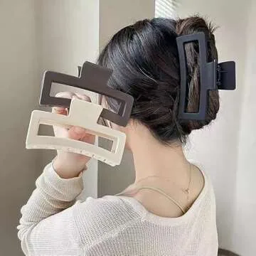 XBllcyiv 6 Pack Hair Clip Set - Stylish & Non-Slip Hair Clips