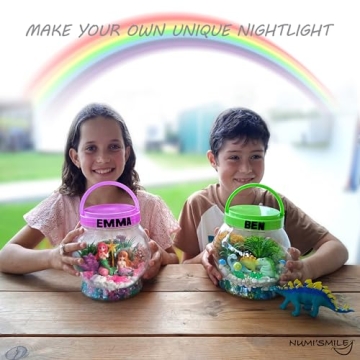 DIY Mermaid Terrarium Kit for Kids - Glowing Nightlight Craft