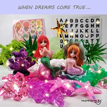 DIY Mermaid Terrarium Kit for Kids - Glowing Nightlight Craft