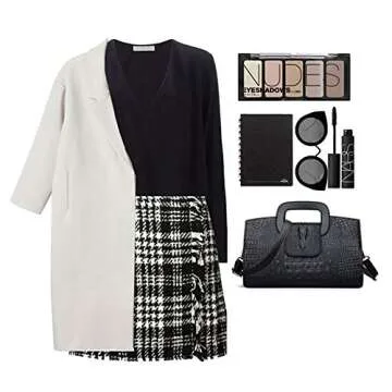 Stylish ZLMBAGUS Vintage Flap Tote Mini Purse for Women