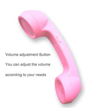 ENJOY-UNIQUE Wireless Retro Telephone Handset and Wire Radiation-Proof Handset Receivers Headphones ...
