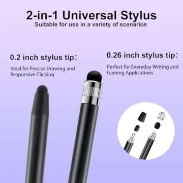 ChaoQ Stylus Pen for Touchscreen - 3 Pack in Vibrant Colors