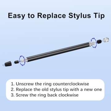 ChaoQ Stylus Pen for Touchscreen - 3 Pack in Vibrant Colors