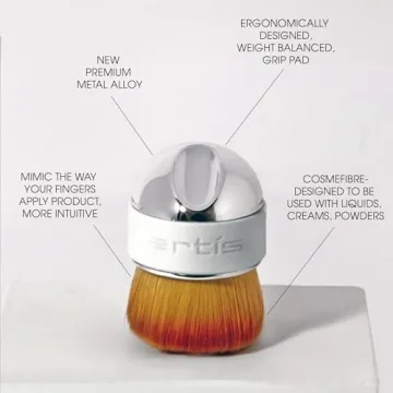 Artis Elite Mirror Palm Brush Mini - Travel-Friendly Makeup Brush