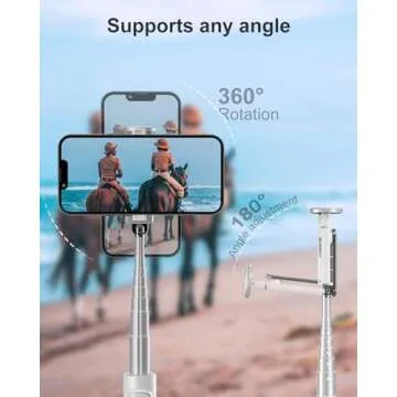 Versatile Selfie Stick & Tripod with Remote and Light