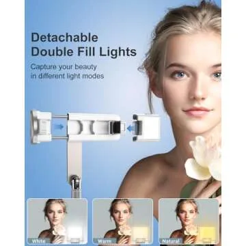 Versatile Selfie Stick & Tripod with Remote and Light