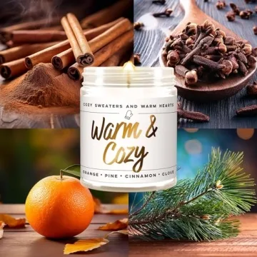 WAX & WIT Warm and Cozy Christmas Candles Scented, Fall Candles, Cinnamon Candle, Pine Candle, Holiday Candles, Winter Candles, Holiday Candle Scented, Cozy Candle, Xmas Candles, Autumn Candle