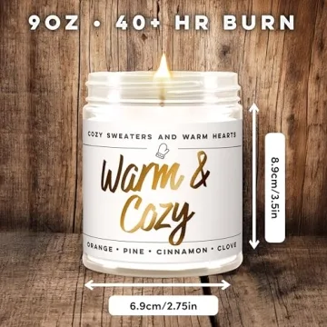 WAX & WIT Warm and Cozy Christmas Candles Scented, Fall Candles, Cinnamon Candle, Pine Candle, Holiday Candles, Winter Candles, Holiday Candle Scented, Cozy Candle, Xmas Candles, Autumn Candle