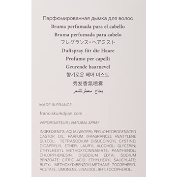 Maison Francis Kurkdjian Baccarat Rouge 540 Hair Mist 2.4oz