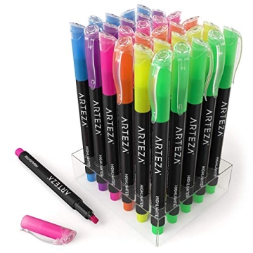 ARTEZA Highlighters Set of 30 - Vibrant, Non-Toxic & Versatile