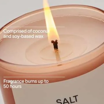 SALT & STONE Candle with Grapefruit & Hinoki Scents