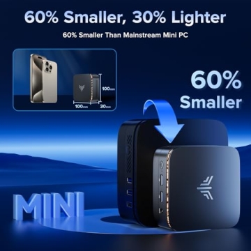 KAMRUI Essenx E1 Mini PC Windows 11 Pro Compact Power