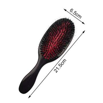 Boar Bristle Paddle Detangling Hair Brush - Perfect for All Hair Types