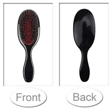Versatile Boar Bristle Paddle Brush for All Hair Types